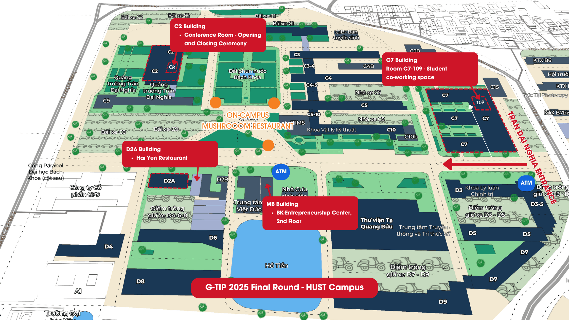 HUST Campus Map